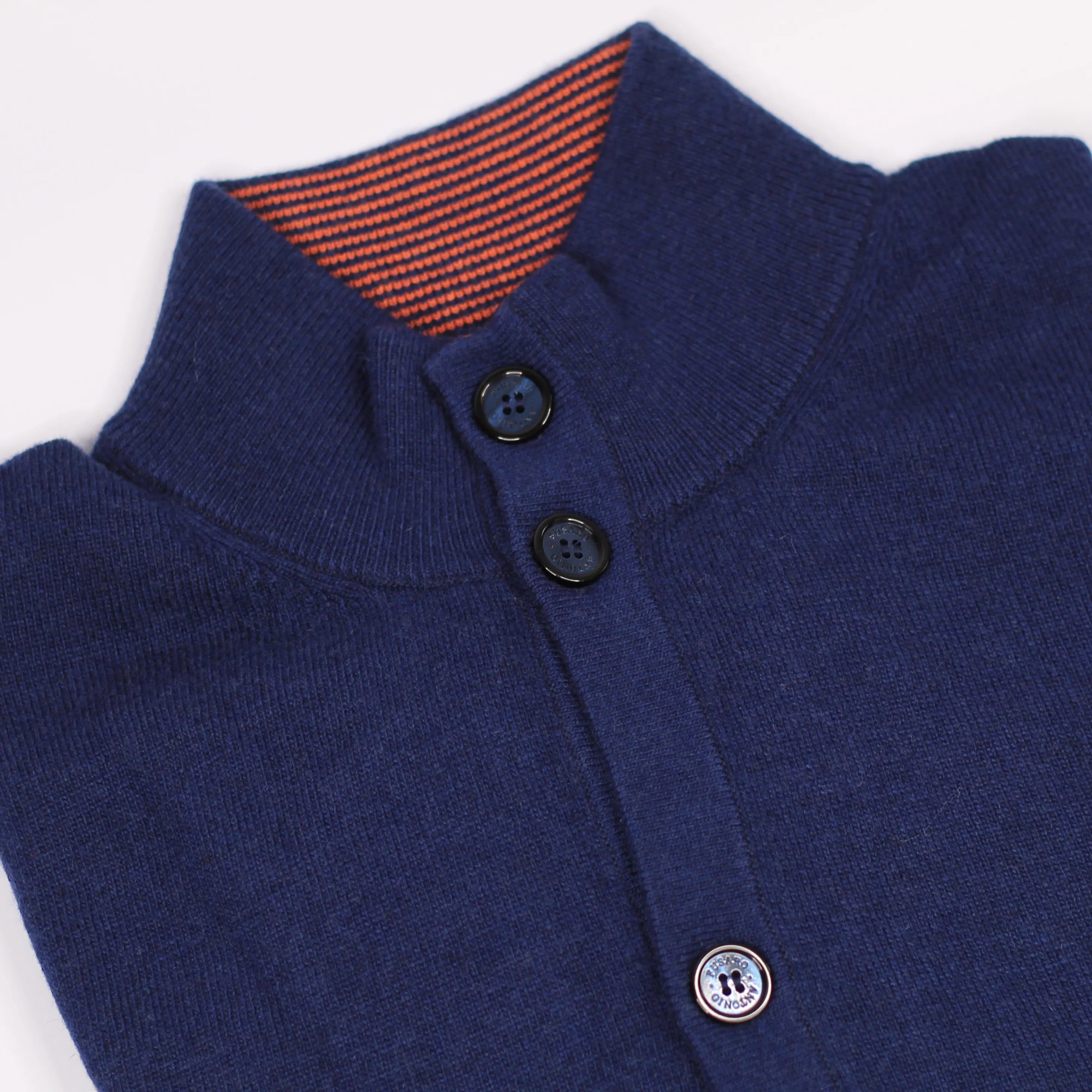 Shop Fusaro Antonio men's wool, cashmere button up cardigan in navy blue (MA25003-024-05) or browse our range of men's Italian clothing and shoes in leather in-store at Aliverti Cape Town, or shop online. We deliver in South Africa & offer multiple payment plans as well as accept multiple safe & secure payment methods.