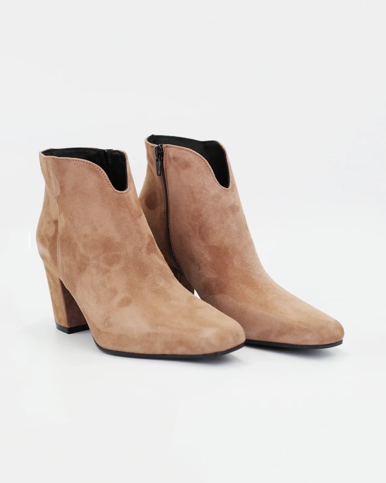 Shop Women's heeled ankle boot with square toe in calf leather suede taupe (roses4) or browse our range of men's Italian clothing and shoes in leather in-store at Aliverti Cape Town, or shop online. We deliver in South Africa & offer multiple payment plans as well as accept multiple safe & secure payment methods.