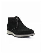 Shop Men's square toe chukka boot in calf leather suede nero (D471)  or browse our range of men's Italian clothing and shoes in leather in-store at Aliverti Cape Town, or shop online. We deliver in South Africa & offer multiple payment plans as well as accept multiple safe & secure payment methods.
