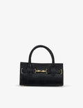 Mini bag made of precious lambskin with a crumpled effect and a delicate glossy finish, with double handles and a removable leather shoulder strap.
The bag is embellished on both the front and back with the iconic Tramontano archive accessory, in handcrafted gold-plated brass.
Top closure with magnet.

Microfiber lining.&nbsp;Gold-finish accessories.

Material:&nbsp;Moon lamb
Dimensions:&nbsp;25x13x10.5 cm
