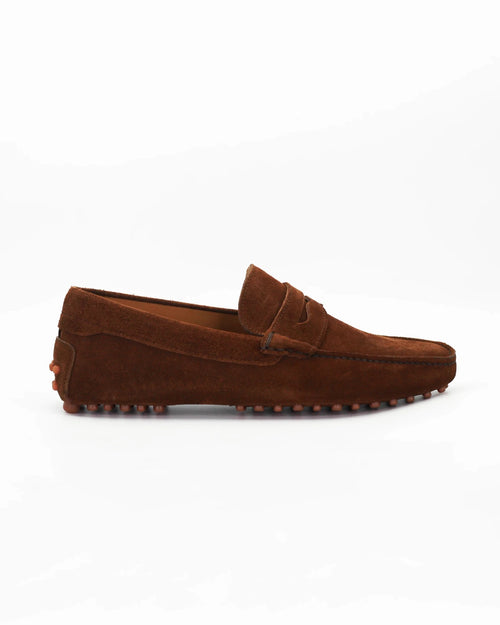 Shop Handmade Italian Leather Men's Driver in Calf Leather Suede Chestnut Brown (CONU0460002) or browse our range of hand-made Italian shoes in leather or suede in-store at Aliverti Cape Town, or shop online. We deliver in South Africa & offer multiple payment plans as well as accept multiple safe & secure payment methods.