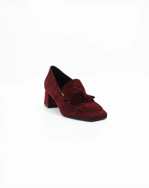 Shop Handmade Italian Leather Women's Block Heel Loafer in Calf Leather suede Vino or browse our range of hand-made Italian shoes in leather or suede in-store at Aliverti Cape Town, or shop online. We deliver in South Africa & offer multiple payment plans as well as accept multiple safe & secure payment methods.