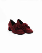 Shop Handmade Italian Leather Women's Block Heel Loafer in Calf Leather suede Vino or browse our range of hand-made Italian shoes in leather or suede in-store at Aliverti Cape Town, or shop online. We deliver in South Africa & offer multiple payment plans as well as accept multiple safe & secure payment methods.