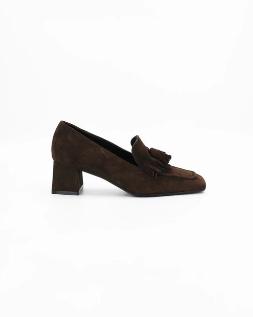 Shop Handmade Italian Leather Women's Block Heel Loafer in Calf Leather suede Testa Di Moro or browse our range of hand-made Italian shoes in leather or suede in-store at Aliverti Cape Town, or shop online. We deliver in South Africa & offer multiple payment plans as well as accept multiple safe & secure payment methods.