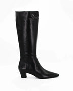 Shop Handmade Italian Leather Women's Block Heel  Boot in Calf Leather Nero (BRENDA11) or browse our range of hand-made Italian shoes in leather or suede in-store at Aliverti Cape Town, or shop online. We deliver in South Africa & offer multiple payment plans as well as accept multiple safe & secure payment methods.
