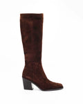 Shop Handmade Italian Leather Women's Block Heel  Boot in Calf Leather Suede Brown (MANEL5) or browse our range of hand-made Italian shoes in leather or suede in-store at Aliverti Cape Town, or shop online. We deliver in South Africa & offer multiple payment plans as well as accept multiple safe & secure payment methods.