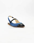 Shop Handmade Women's Sling-Back Pump in Calf leather Denim Nero or browse our range of hand-made Italian shoes in leather or suede in-store at Aliverti Cape Town, or shop online. We deliver in South Africa & offer multiple payment plans as well as accept multiple safe & secure payment methods.