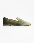 Shop Handmade Italian Women's Slipper in Calf Leather and Velvet Militare Green (E506) or browse our range of hand-made Italian shoes in leather or suede in-store at Aliverti Cape Town, or shop online. We deliver in South Africa & offer multiple payment plans as well as accept multiple safe & secure payment methods.