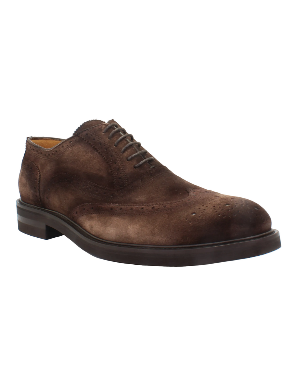Men's Oxford Brogue in Calf Leather Suede Antilope (MER6650)