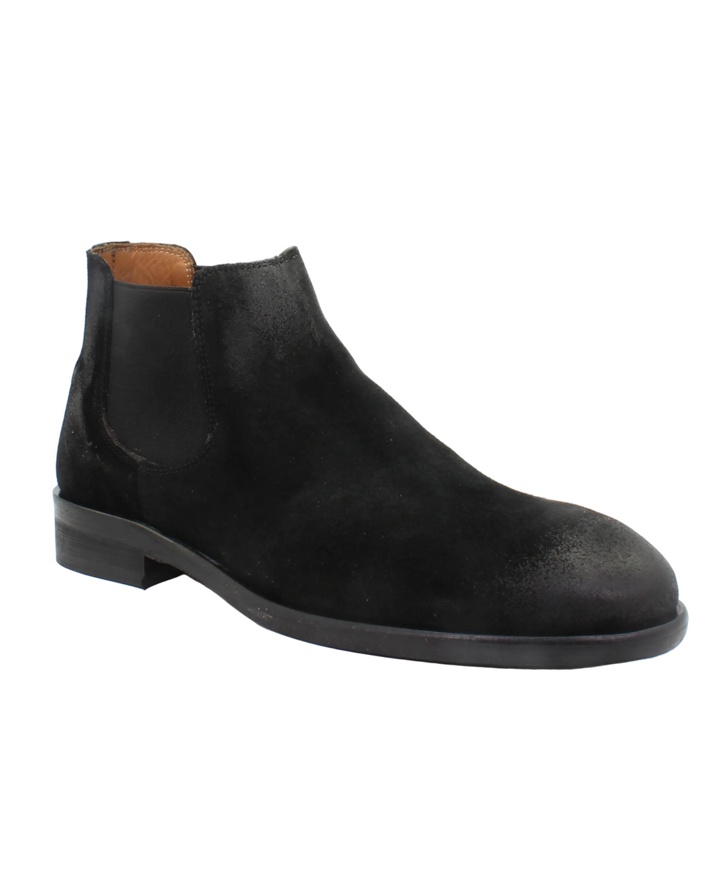 Men's Chelsea Boot GILupen in Calf Leather Suede Nero Black