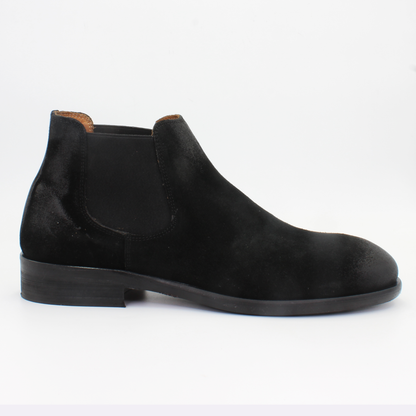 Men's Chelsea Boot GILupen in Calf Leather Suede Nero Black