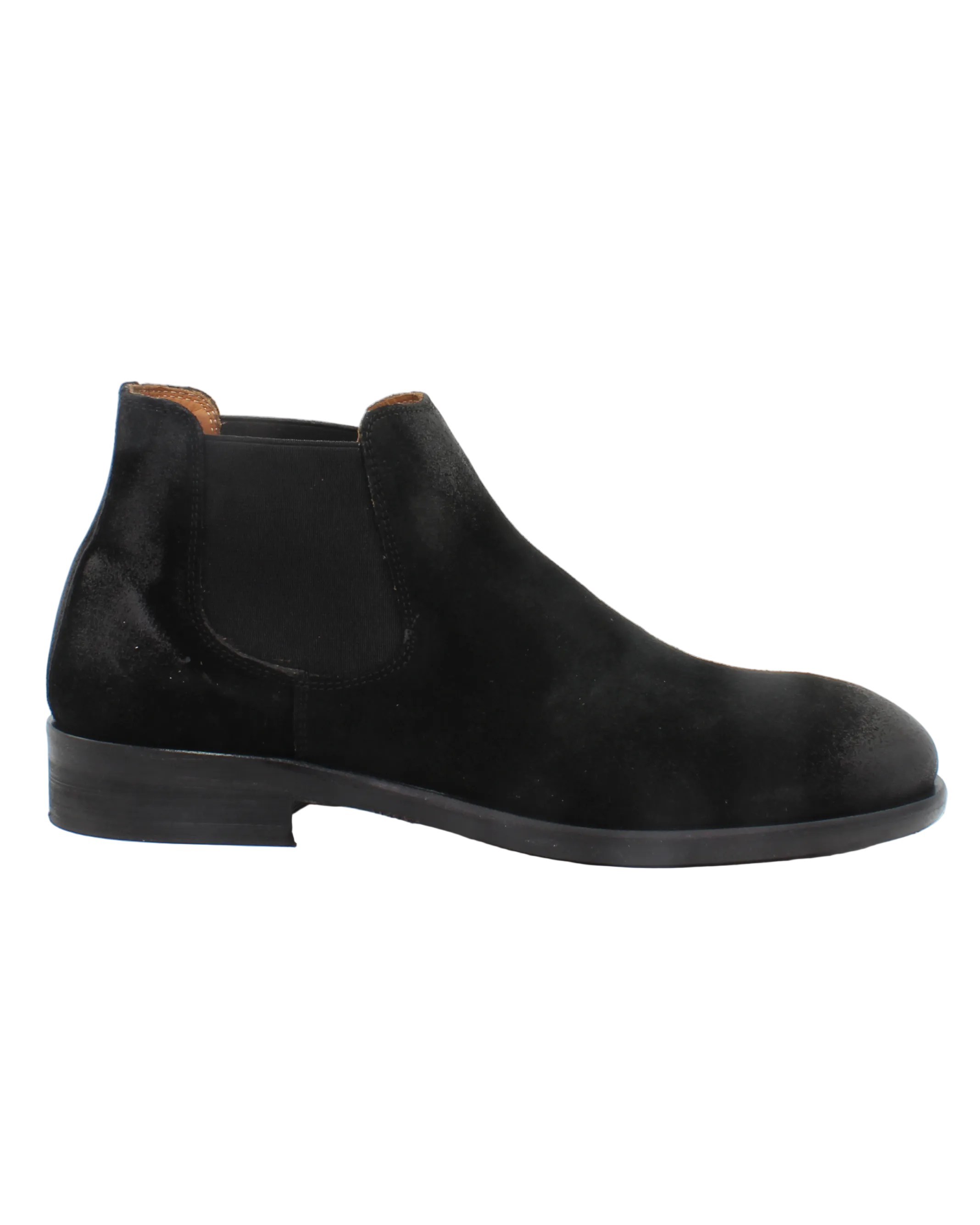 Men's Chelsea Boot GILupen in Calf Leather Suede Nero Black
