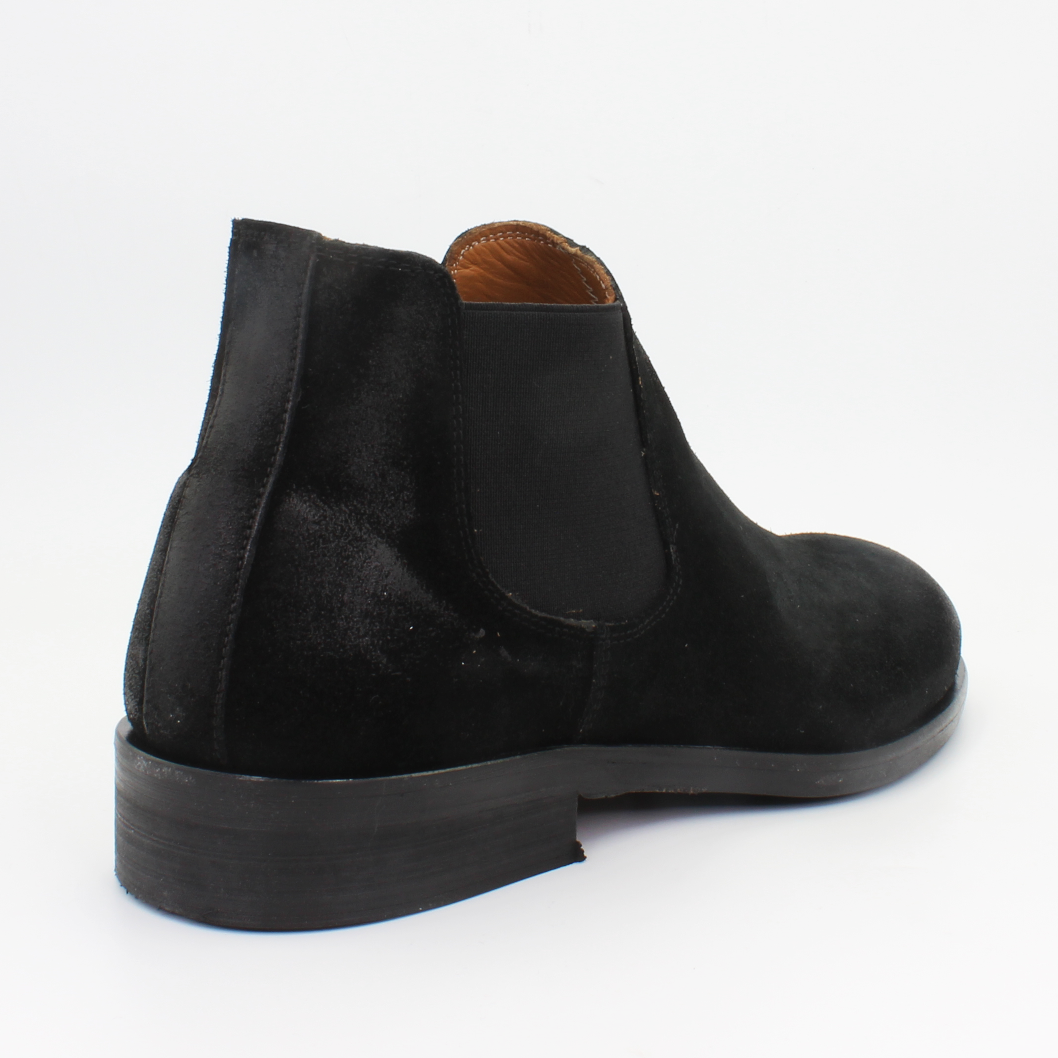 Men's Chelsea Boot GILupen in Calf Leather Suede Nero Black