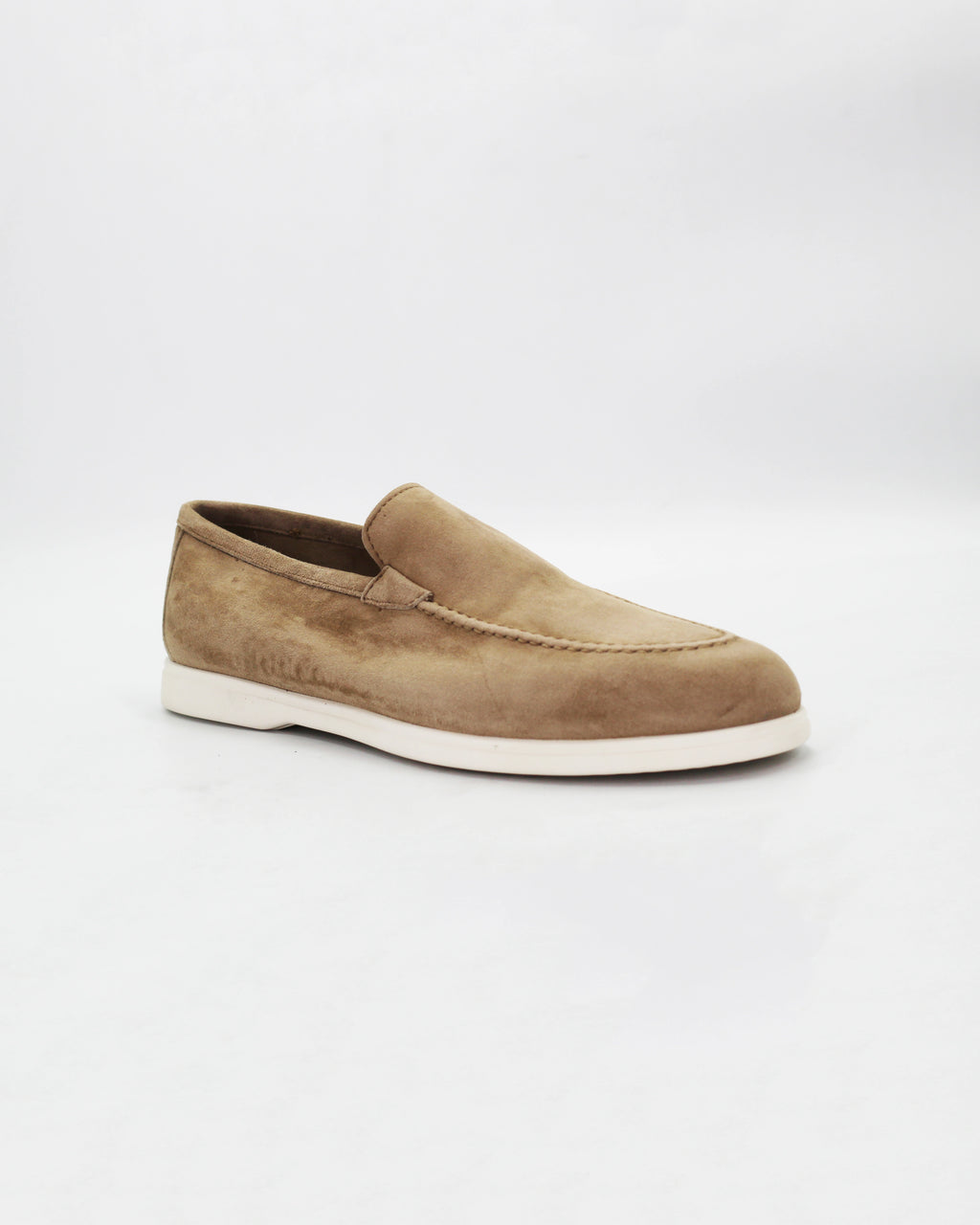 Women's Boat Loafer in Suede Beige | CONDO32018