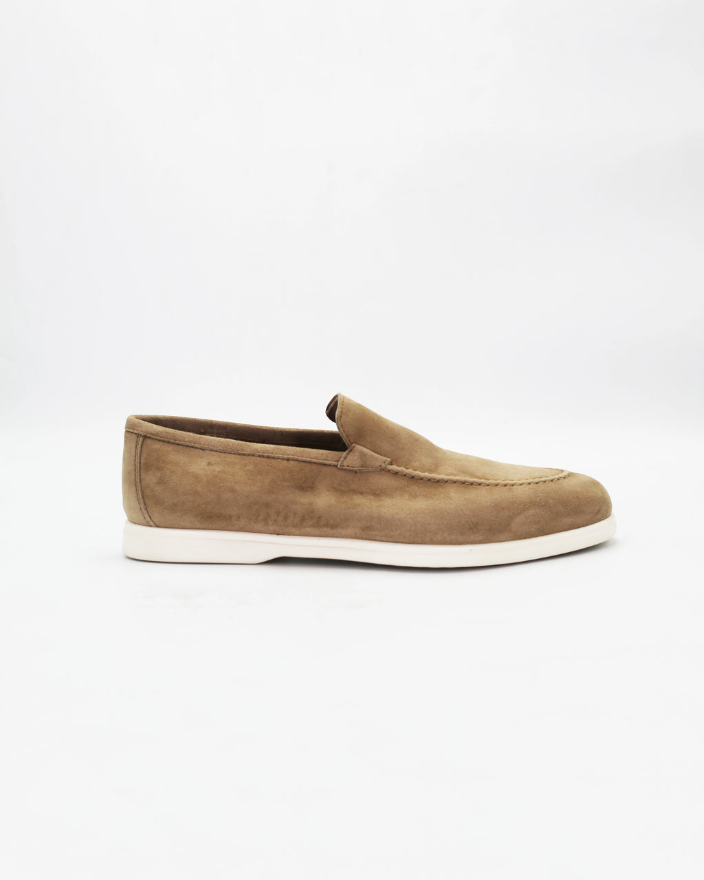 Women's Boat Loafer in Suede Beige | CONDO32018
