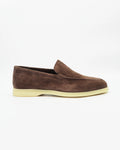Shop the UO32017 slip-on loafer in cocco suede calf leather. Italian-made with a soft unstructured silhouette and rubber sole. Refined everyday elegance.