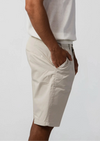 Beige cotton gabardine tailored shorts – Fiftieth Sole shorts, Aliverti