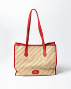 Cuoieria Fiorentina Dora Shopping Bag in Leather Tomato (B000005992026)