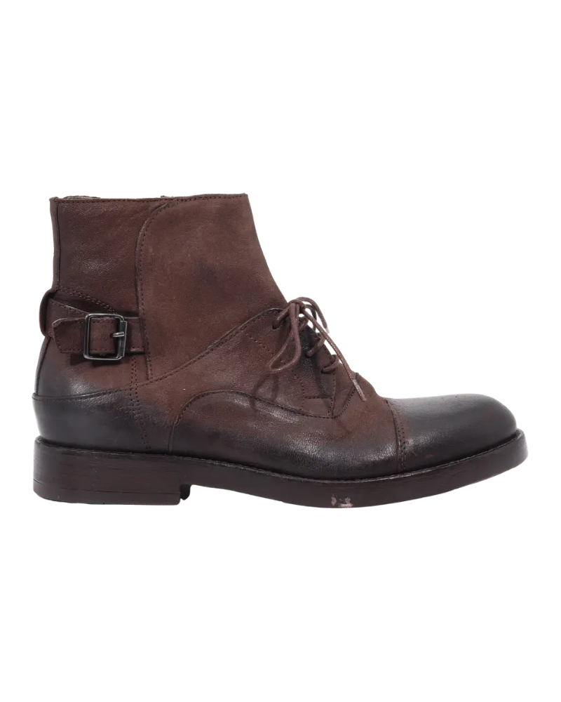 Men's Ankle Boot in Leather Testa di Moro (AL1177)