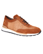 Men's Sneaker in Leather Suede Brandy Tan (DU1802SBRA)