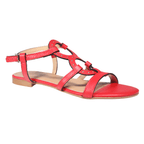 LO19133MROS - Ladies Gladiator Sandal Red