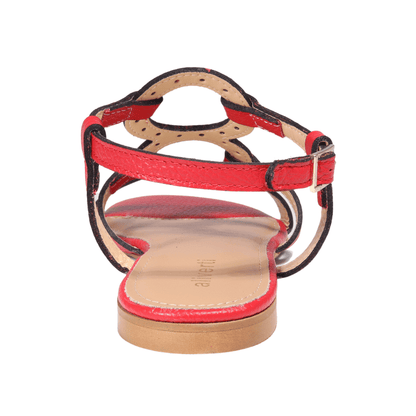 LO19133MROS - Ladies Gladiator Sandal Red