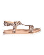 Women's Sandal in Leather Python Print (AL19116)