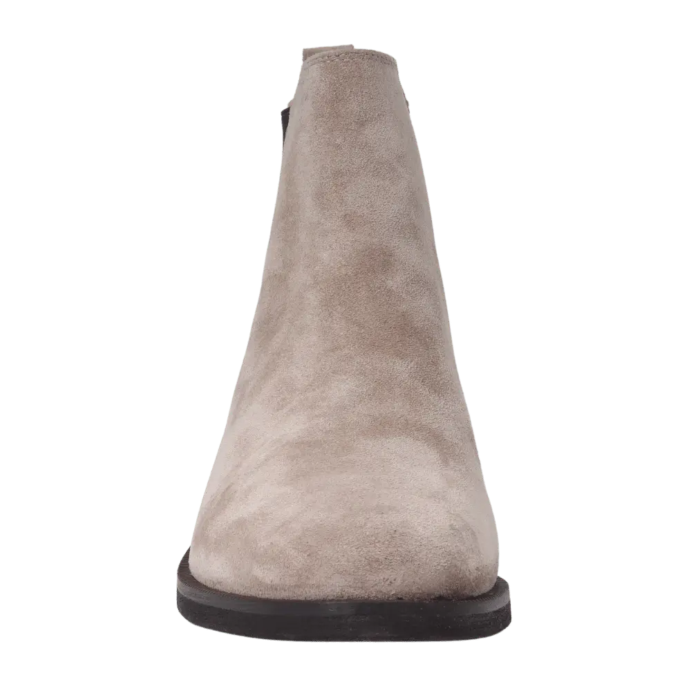 Women's Classic Chelsea Boot in Calf Leather Suede Taupe - GC2030