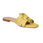 LO21297GIA - Ladies Flat Sandal Yellow