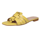 LO21297GIA - Ladies Flat Sandal Yellow