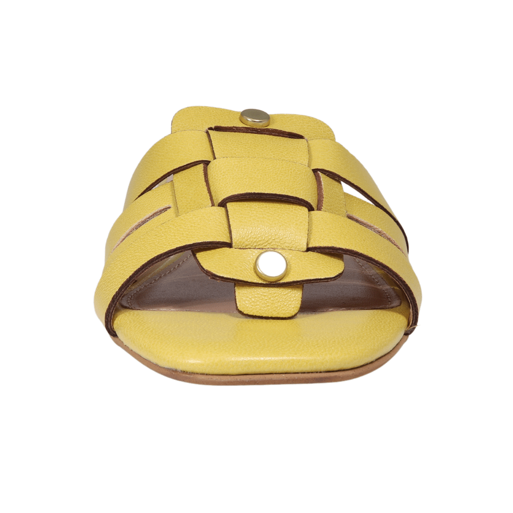 LO21297GIA - Ladies Flat Sandal Yellow