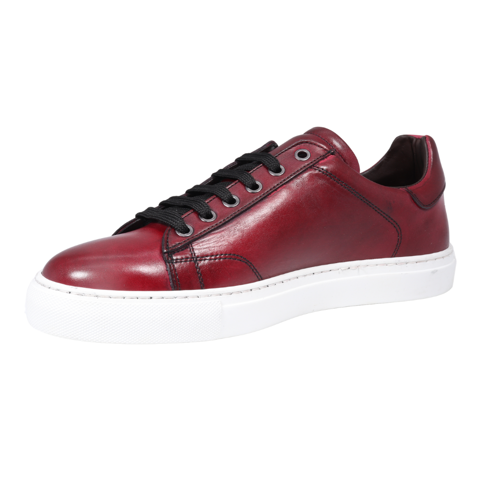 Men's Sneaker in Rosso Antico Burgundy (DU5000)