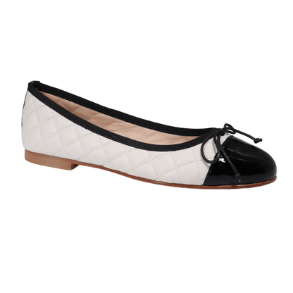 Cream store ballerina pumps