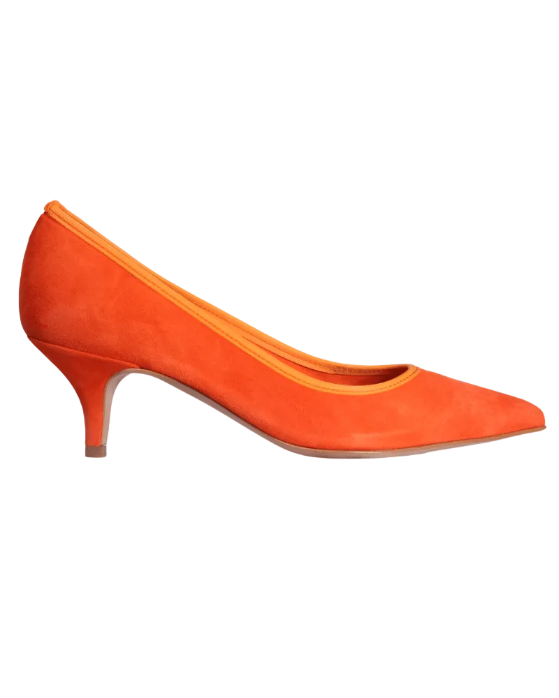 Ladies Italian Genuine Suede Leather Classic Court High Heel in Tinger by Aliverti
