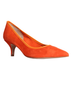 Ladies Italian Genuine Suede Leather Classic Court High Heel in Tinger by Aliverti