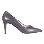 Ladies Genuine Leather Italian Made Classic Leather Court Heel in Grigio by Aliverti (AL57042)