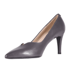 Ladies Genuine Leather Italian Made Classic Leather Court Heel in Grigio by Aliverti (AL57042)