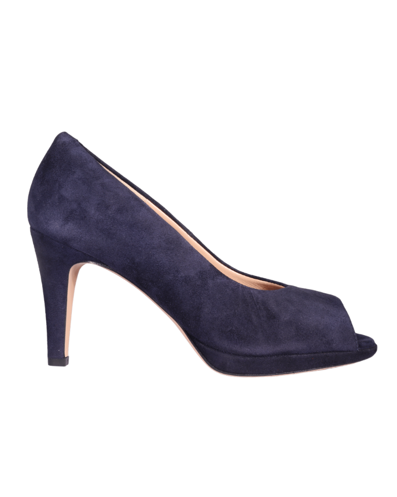 Women's Open Toe Court Heel in Blu (MDF60320)