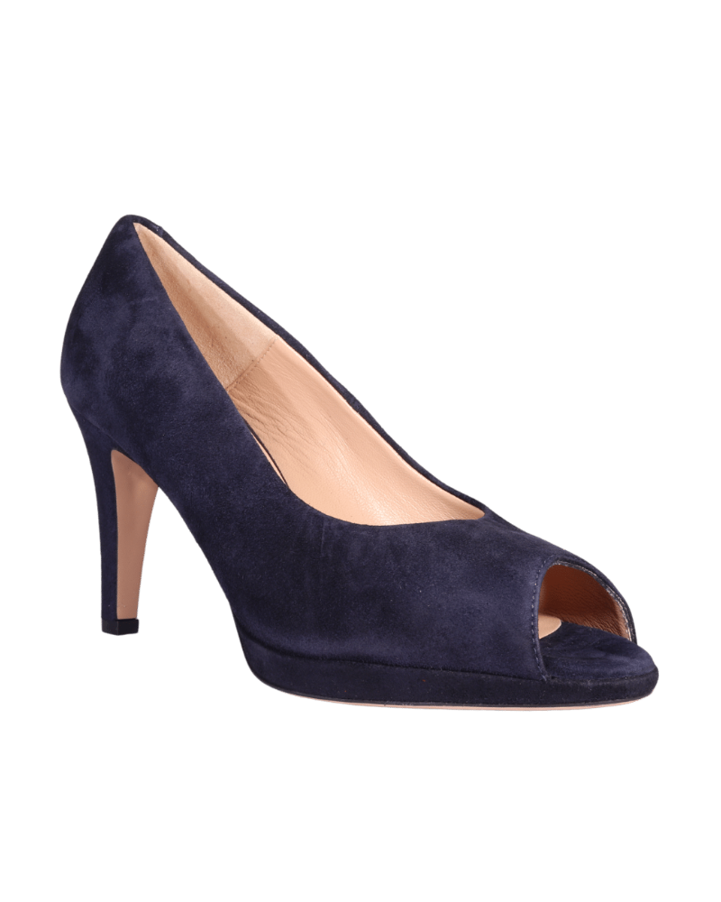 Women's Open Toe Court Heel in Blu (MDF60320)