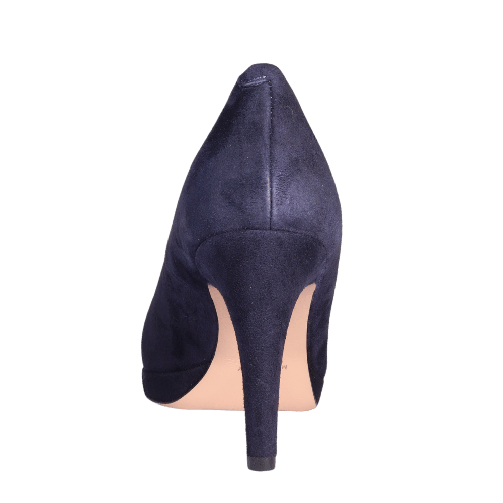 Ladies Elegant Open Toe Court Heel in Blu (MDF60320)