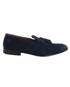 Men's Genuine Suede Leather Classic Moccasin with Tassels in Oceano (AC283)