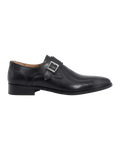 Men's Oxford Single Monk in Leather Nero (DU1863)