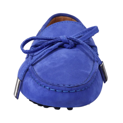 Ladies Genuine Leather Nabuk Driver Shoe in Cobalto by Aliverti (ALD040)