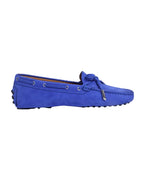 Ladies Genuine Leather Nabuk Driver Shoe in Cobalto by Aliverti (COND040011)