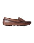 Women's Driver Shoe in Leather Marrone (COND040002)