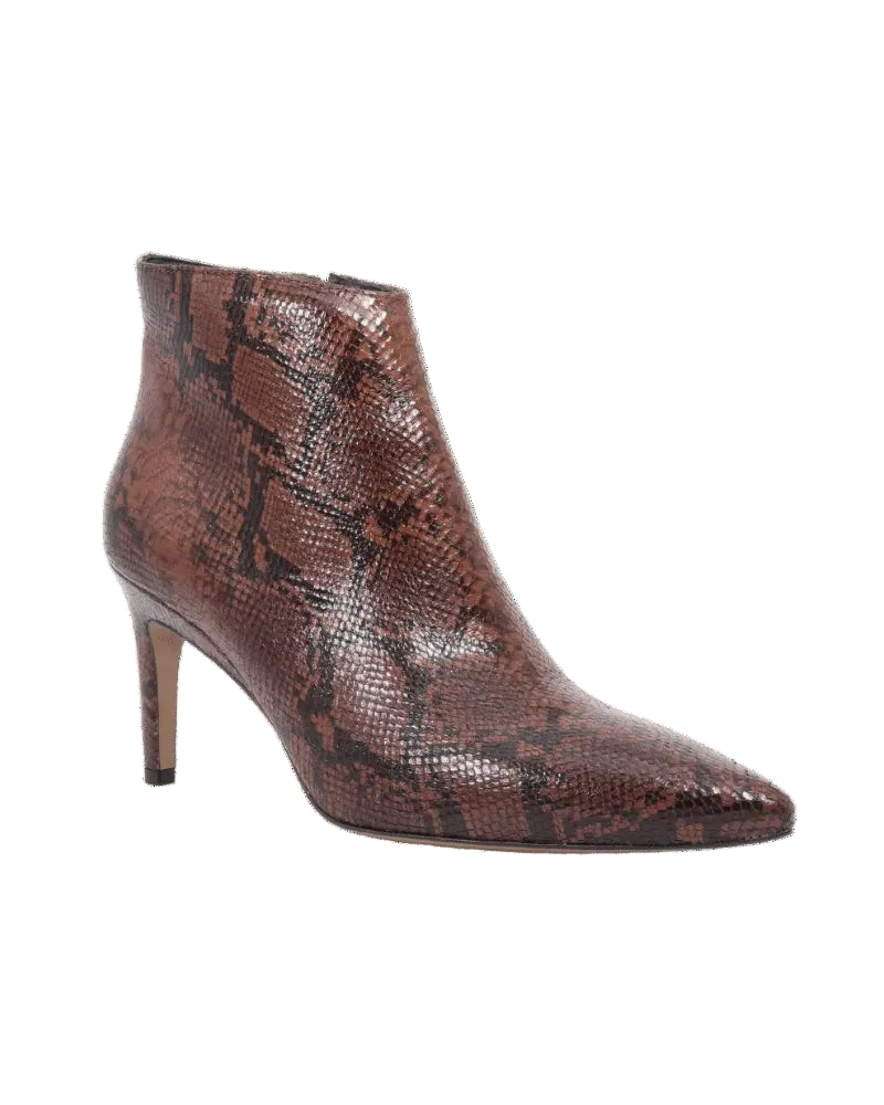 Women's Ankle Boot Leather Python Nemesis Cuoio (MALIZIA 10)