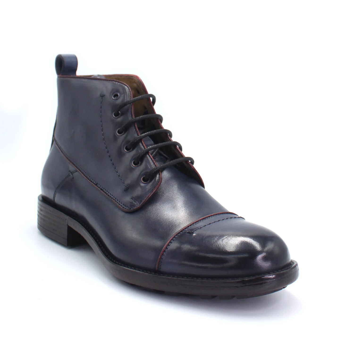 Shop Handmade Italian Leather Lace-Up Boot in  Delave Bluette (10876) or browse our range of hand-made Italian boots for men in leather or suede in-store at Aliverti Durban or Cape Town, or shop online. We deliver in South Africa & offer multiple payment plans as well as accept multiple safe & secure payment methods.