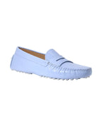 Driver Moccasin in Leather Patent Celeste (COND040002)