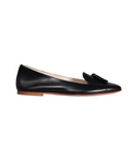 Ladies Italian Genuine Leather Ballerina Pump in Black