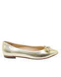 Calf Leather Laminated Metallic Upper / Leather Sole